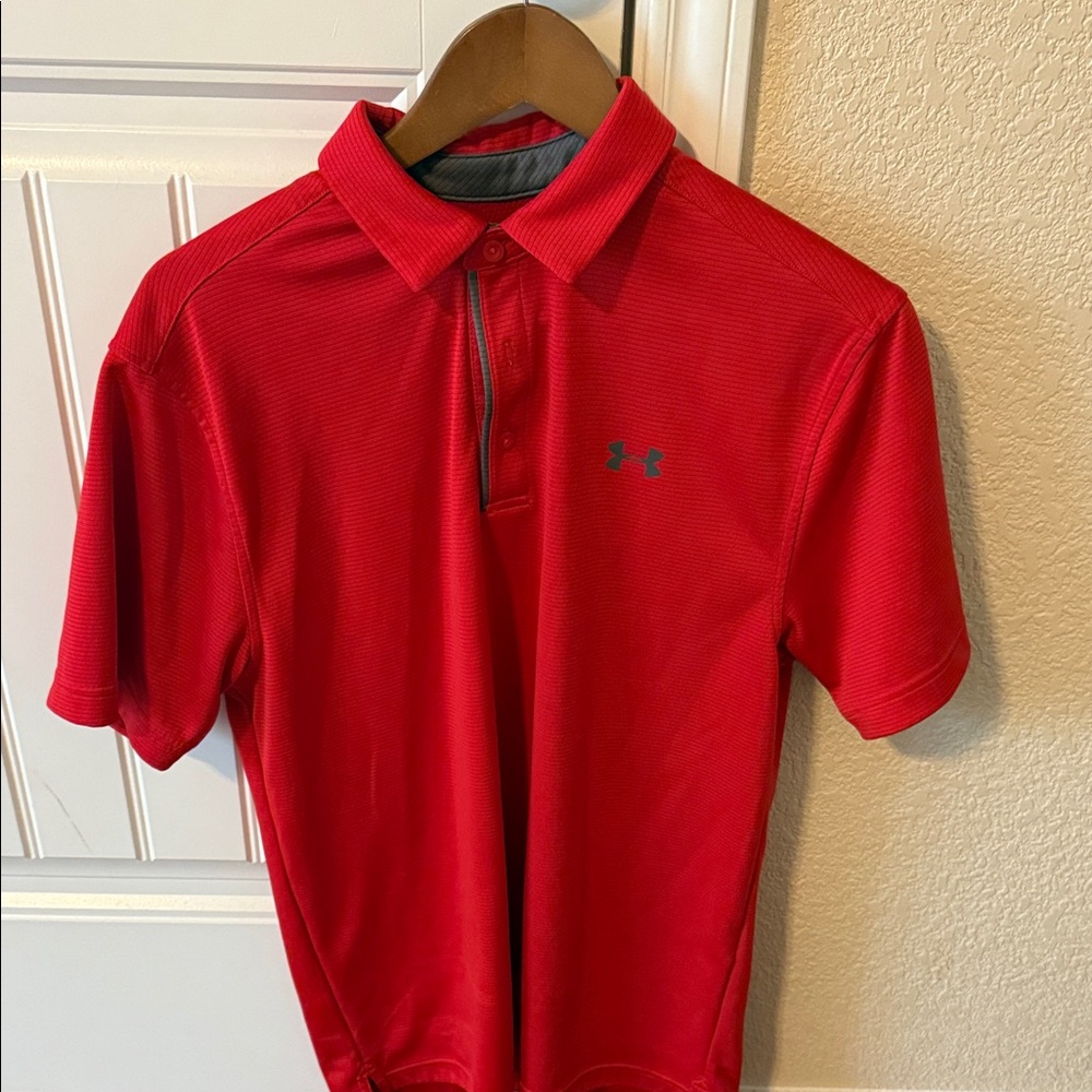 Under Armour Red Polo Shirt